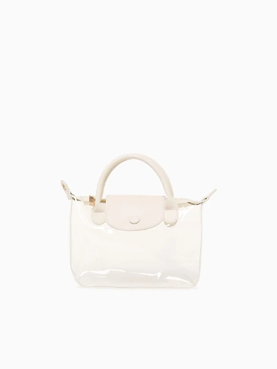 Kaia Crossbody Off White Clear