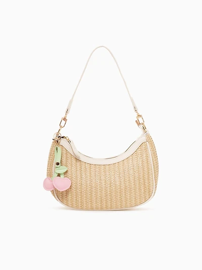 Cherry Shoulder Bag Pink Beige