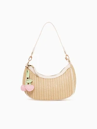 Cherry Shoulder Bag Pink Beige