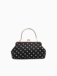 Polka Dot Kisslock Top Handle