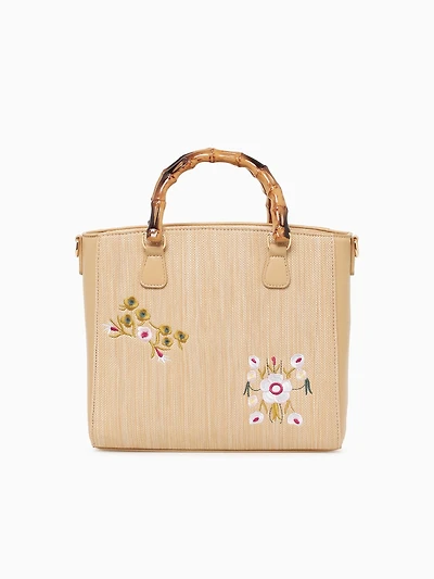 Flora Top Handle Beige