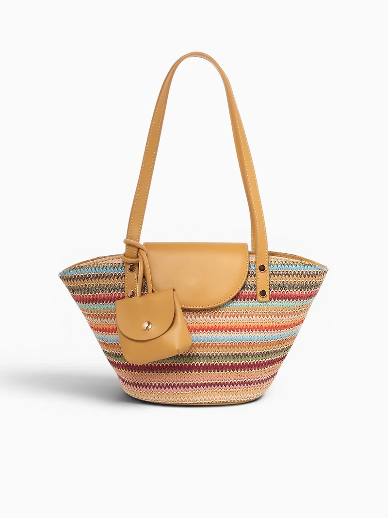 Camila Tote Multi Beige
