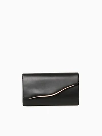 Wave Clutch Black Gold