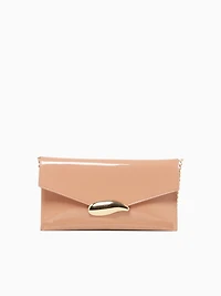 Victoria Clutch Nude Patent