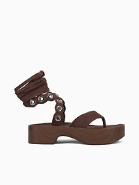 Zeana Dark Brown Suede