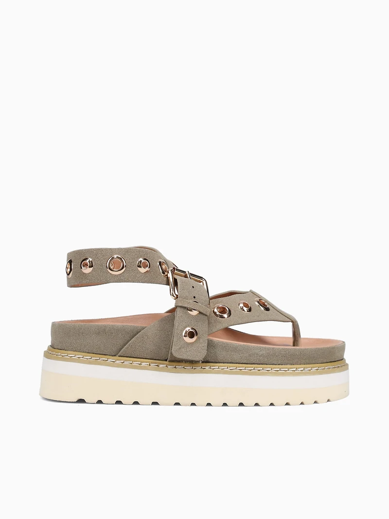 Rocha Dark Green Suede