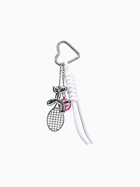Tennis Bag Charm Silver