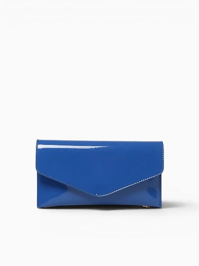 Riley Clutch Blue Pat