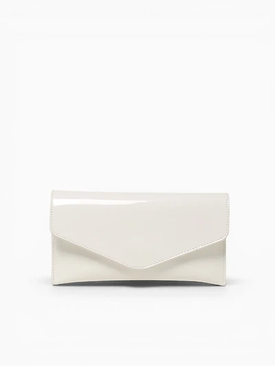 Riley Clutch White Pat