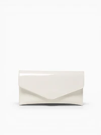 Riley Clutch White Pat