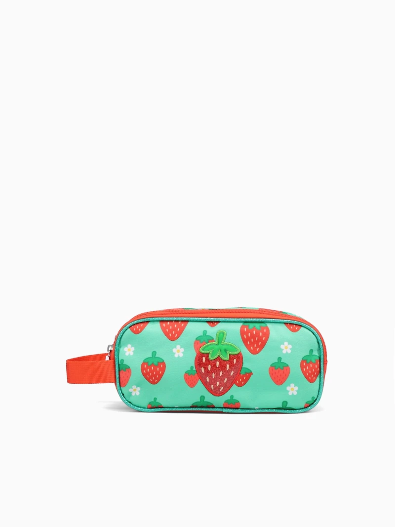 Strawberry Pencil Case Green