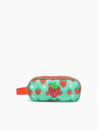 Strawberry Pencil Case Green
