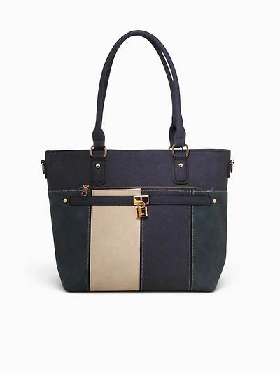 Francesca Tote Navy Multi