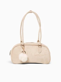 Bowler Shoulder Bag Beige