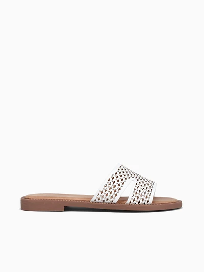 Maite Off White Metallic