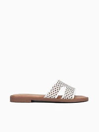 Maite Off White Metallic