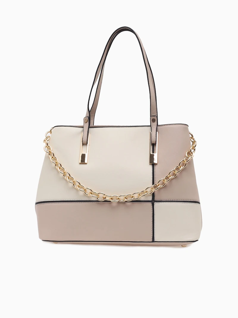 Evalyn Shoulder Bag Beige Off white