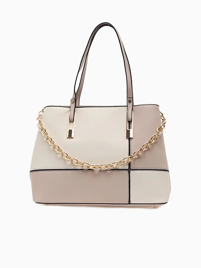 Evalyn Shoulder Bag Beige Off white