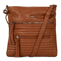 Quilted Multi Zip Crossbody