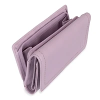 Portefeuille à rabat en cuir RFID Kara
