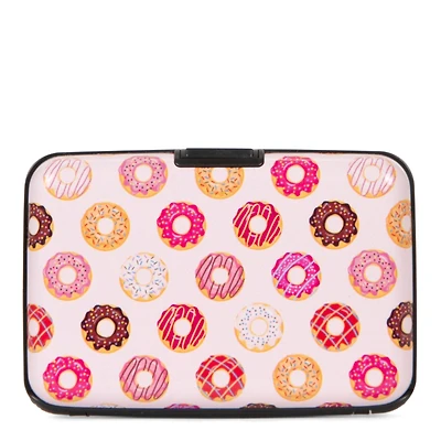 Porte-cartes RFID en aluminium Donuts 
