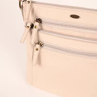 Pebbled N/S Crossbody Bag