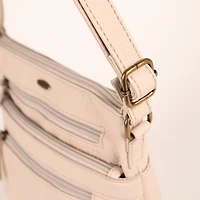 Pebbled N/S Crossbody Bag