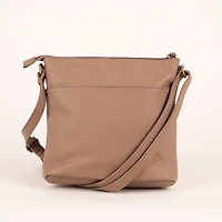 Pebbled N/S Crossbody Bag