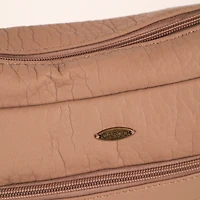 Pebbled N/S Crossbody Bag