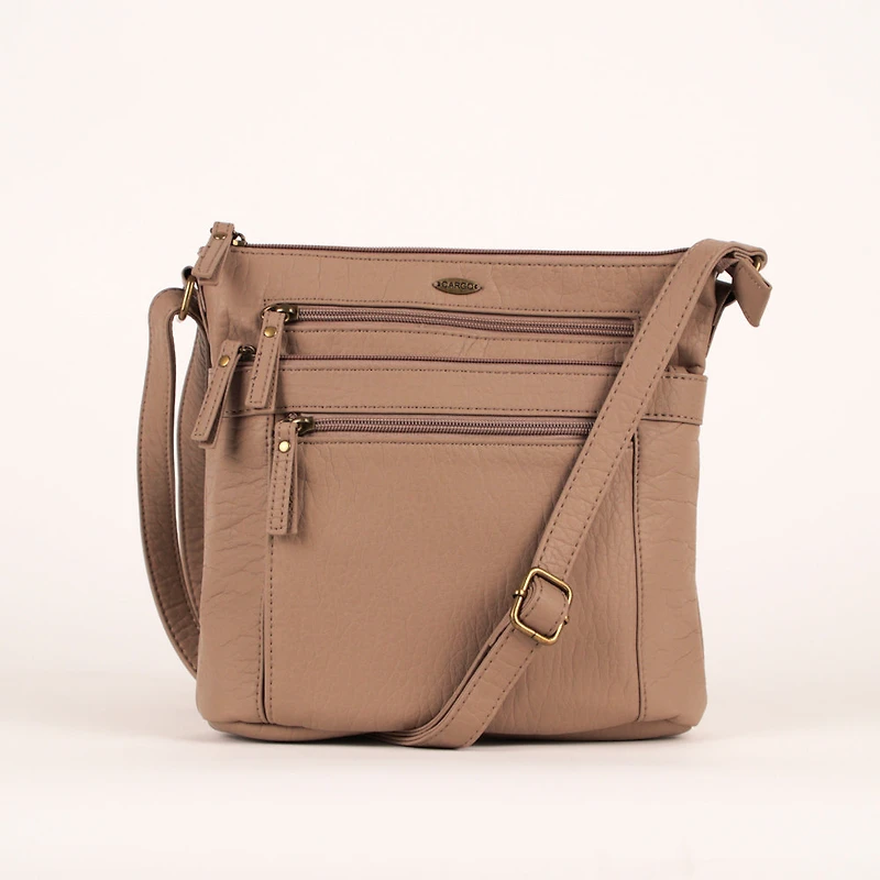 Pebbled N/S Crossbody Bag