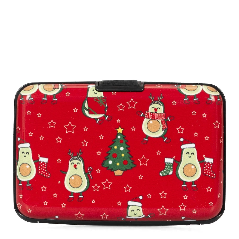 Porte-cartes RFID en aluminium Christmas Avocado