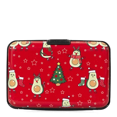 Porte-cartes RFID en aluminium Christmas Avocado
