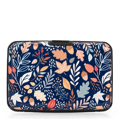 Aluminum Card Holder Fall Florals