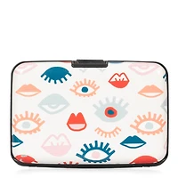 Porte-cartes en aluminium Lashes and Lip