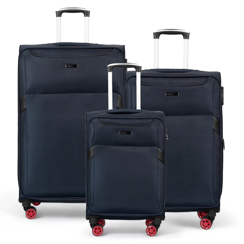 VENTE FINALE - Ensemble de 3 valises souples Colore