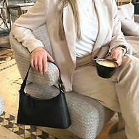 Sac à bandoulière baguette Premium | en cuir