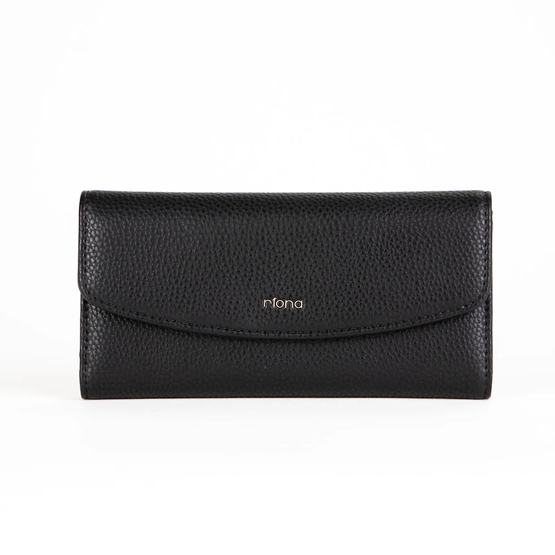 Riona Katy Pebbled 2.0 RFID Large Flap Wallet