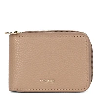 Riona Soho Pebbled RFID Zip Around Accordian Wallet