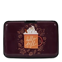 Tracker Aluminum Case RFID Hello Fall Coffee