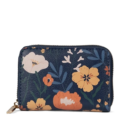 Tracker Nora RFID Small Zip-Around Fall Florals