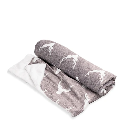 FINAL SALE S&CO Throw Rev. Faux Fur Deer