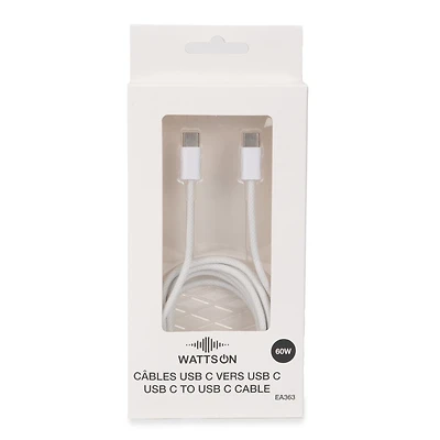 Câble tressé TYPE-C vers TYPE-C