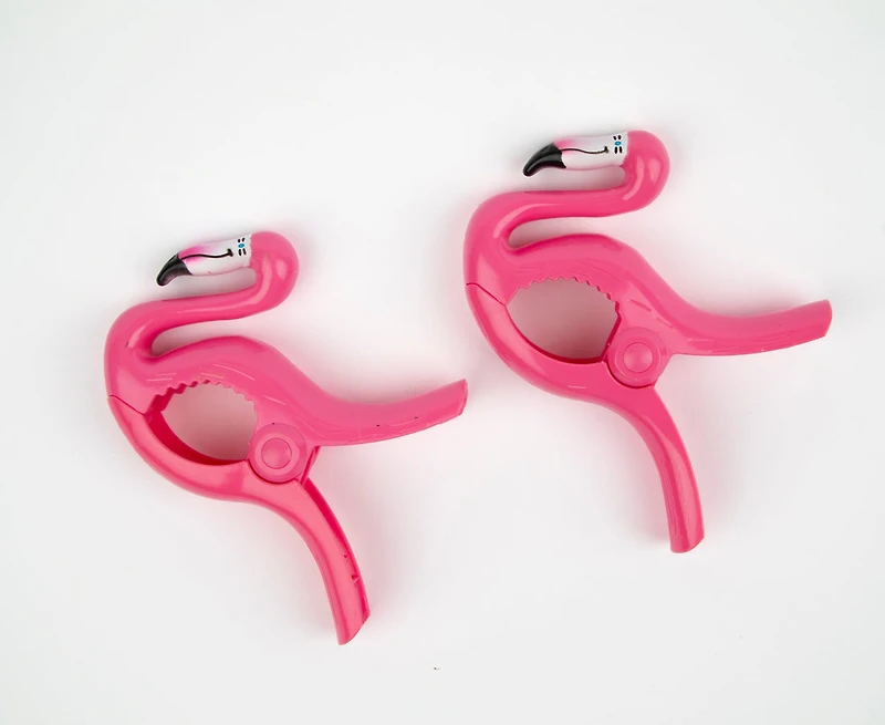 TRK Beach Towel Clip Flamingo