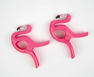TRK Beach Towel Clip Flamingo