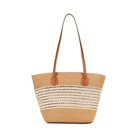 Bentley Nomad Stripe Straw Tote