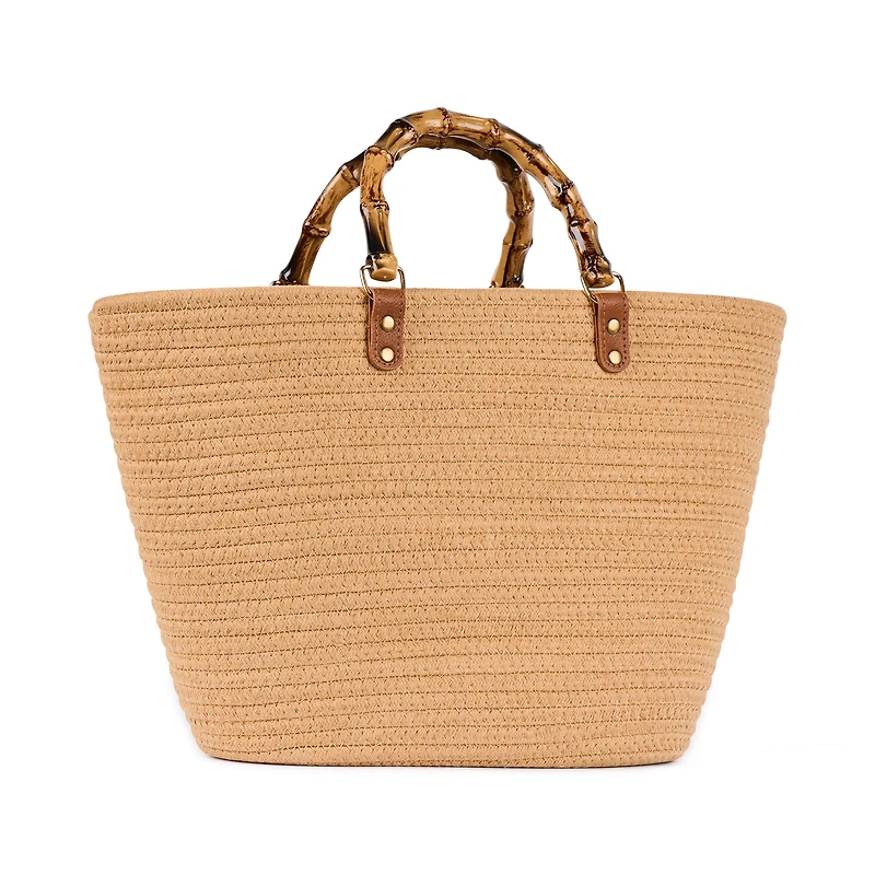 Bentley Nomad Straw Tote with handle