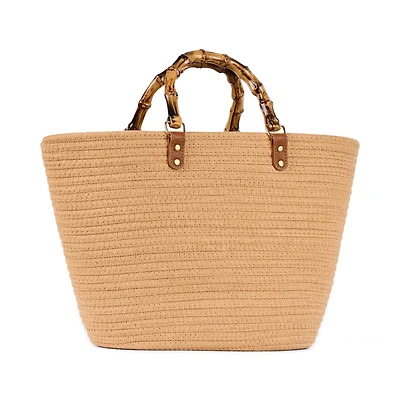 Bentley Nomad Straw Tote with handle