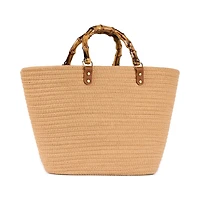 Bentley Nomad Straw Tote with handle