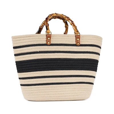 Bentley Nomad Straw Tote with handle
