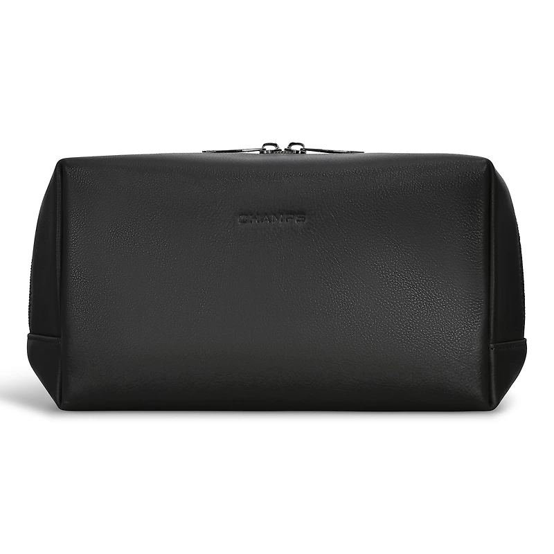 Onyx / Leather Toiletry Bag *Drop Ship*
